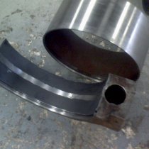 Odbudowana obudowa łożyska Odbudowana obudowa łożyska