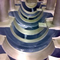 Pompa po odbudowie i nałożeniu powłoki zabezpieczającej przed erozją Pompa po odbudowie i nałożeniu powłoki zabezpieczającej przed erozją