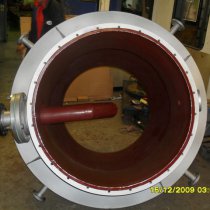 Druga powłoka materiału Belzona 1392 (Ceramic HT2) w kolorze czerwonym Druga powłoka materiału Belzona 1392 (Ceramic HT2) w kolorze czerwonym