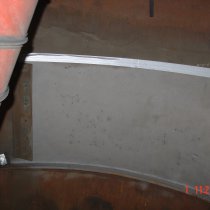 Płaszcz zbiornika z wżerami Płaszcz zbiornika z wżerami