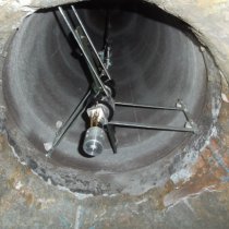 Pochodnia zabezpieczona materiałem Belzona 1523 Pochodnia zabezpieczona materiałem Belzona 1523