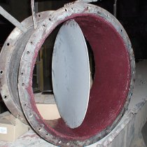 Zawór zabezpieczony materiałem Belzona 1811 (Ceramic Carbide) Zawór zabezpieczony materiałem Belzona 1811 (Ceramic Carbide)