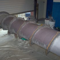 Przenośnik ślimakowy zabezpieczony materiałem Belzona 1812 (Ceramic Carbide FP) Przenośnik ślimakowy zabezpieczony materiałem Belzona 1812 (Ceramic Carbide FP)