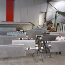 Wypiaskowane łopaty aparatu kierowniczego Wypiaskowane łopaty aparatu kierowniczego