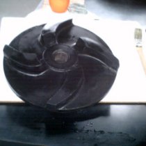 Wirnik odbudowany z użyciem materiału Belzona 2131 (D&A Fluid Elastomer) Wirnik odbudowany z użyciem materiału Belzona 2131 (D&A Fluid Elastomer)