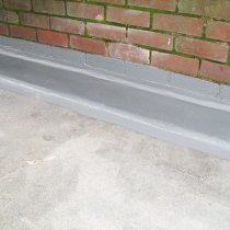 Materiał Belzona 3131 (WG Membrane) zastosowany do uszczelnienia uszkodzenia Materiał Belzona 3131 (WG Membrane) zastosowany do uszczelnienia uszkodzenia