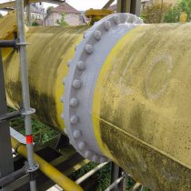 Dwie powłoki produktu Belzona 3411 — po nałożeniu Dwie powłoki produktu Belzona 3411 — po nałożeniu