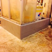 Strefa bezpiecznego przechowywania ze zbiornikiem na kwas siarkowy o stężeniu 93% Strefa bezpiecznego przechowywania ze zbiornikiem na kwas siarkowy o stężeniu 93%