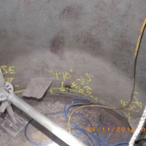 Wżery w zbiorniku do obróbki gazów w rafinerii Wżery w zbiorniku do obróbki gazów w rafinerii