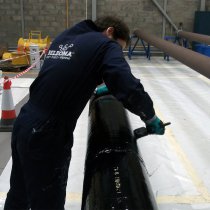 Po utwardzeniu zastosowano jedną warstwę elastomeru Belzona 2141 (ACR-Fluid Elastomer) Po utwardzeniu zastosowano jedną warstwę elastomeru Belzona 2141 (ACR-Fluid Elastomer)