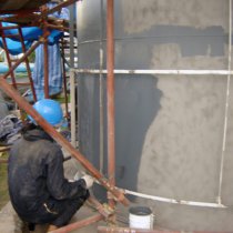 Nakładanie powłoki Belzona 6111 (Liquid Anode) na zbiornik Nakładanie powłoki Belzona 6111 (Liquid Anode) na zbiornik