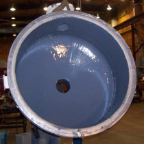 Skrzynia wodna wymiennika ciepła odbudowana i zabezpieczona powłoką Belzona 1391 (Ceramic HT)