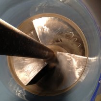 Pędnik wodnorzutowy promu naprawiony z użyciem materiału Belzona 1111 (Super Metal) i zabezpieczony materiałem Belzona 1341 (Supermetalglide)