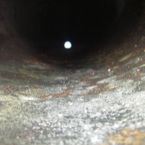 Skorodowana powierzchnia wewnętrzna wodociągu